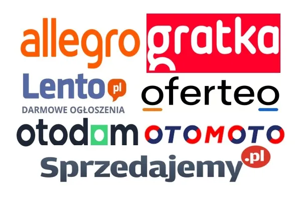 Logo's van toonaangevende advertentiesites in Polen
